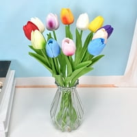 FAL Umjetno cvijeće osjetljive realistične šarene ukrasne umjetne tulipane cvijeće podružnice domaćinstava