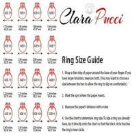 1.5CT Princess Clear Clear Moissine 18k bijelo zlato Angažovanje prstena veličine 5.5