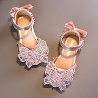 Djevojke Plesne cipele Modne ljetne princeze haljina za performanse cipele Silk Bow Rhinestone Mesh