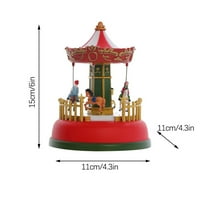 Tiitstoy Božić užarena glazba karusel Ferris Wheel Božićni pokloni Badnjak Eve pokloni Božićni ukrasi