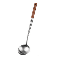 Drvena ručka supe od kašike kašike od nehrđajućeg čelika kašika za kuhanje kuhanje
