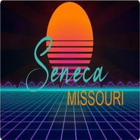 Seneca Missouri Vinil Decal Stiker Retro Neon Dizajn