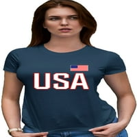 Ženska SAD Nacionalna pride Deluxe Soft Majica