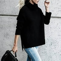 Ženska modna puna dugača dugih rukava Losokoj turtleneck pleteni džemper tietoc
