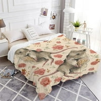 Nosbei pokrivač praktični poklon lagana mekana flannela fleece baba pokriva za kauč na kauču