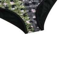 Meihuida Women Tankini kupaći kostim cvjetni print V-izrez za rukavice bez rukava BRA i visoki struk