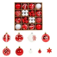 Biekopu božićne ukrase, ukrasi božićnog drva postavljene sa visećim petljom, božićni viseći dekor za kućnu prazničnu zabavu