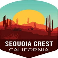 i R uvoz cerepta sekveoia Crest California Suvenir Vinil naljepnica naljepnica Kaktus Desert Design