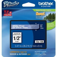 Brother P-Touch TZE laminirane kasete traka - 1 2 - bijela, jasna - svaka - otporna na mast, otporan