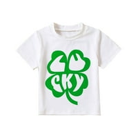 Wofedyo Baby Boy odjeća Toddler Boys Girls Girls kratkih rukava Torp odijelo Bijela zelena modna trava
