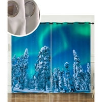 HAITE Curtains Gromet panele 3D Ispis privatnosti za zavjese Luksuzni kućni dekor scenografija 52 WX63