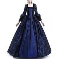 Brglopf Ženska 18. srednjovjekovna renesansna princeza Rococo Ball Gown Čipka Corset Long Gothic Haljina
