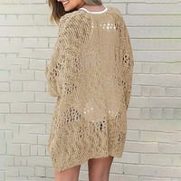 GATHRRGYP WOMENS odobrenje za odjeću ispod 10 dolara, ženski modni džemper kaput vrh V-izrez labavi