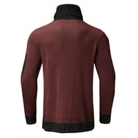 Dukseri za muškarce Čvrsti šal u boji visoki ovratnik pulover