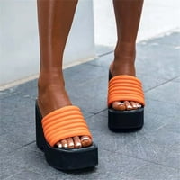 Papuče za žene dame modne čvrste klinove casual rimske cipele sandale vintage platforme papuče platformama