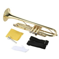 Trumpet bb ravna mesingana zlato nalik izdržljivog izdržljivog muzičkog instrumenta s rukavima za usne