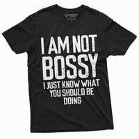 Nisam bosy majica ženske muške unise smiješni šef majica majica majica