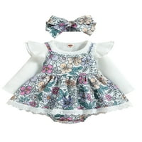 Glookwis dojenčad kraljevske haljine set casual proljeće jesenji odjeće Labavi simpatični odijelo ruffle