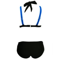 Plus size kupaćim kostim za žene dva dva kukičana čipka visoki struk V izrez bikini set kupaći kostim