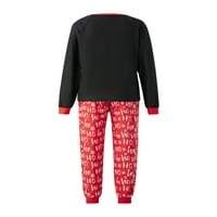 Wsevypo božićna porodica PJS podudaranje postavljenih jammies odijelo za odrasle dječje Xmas Sleep Wear