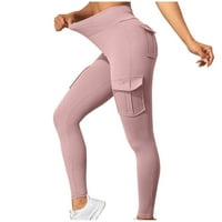 Shomport High Struk gamaše sa džepovima za žene, podizanje guza Yoga hlače