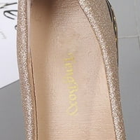 Ženske sandale dame modni casual solidne leptir-čvorove ravne točke točke tankih papuča za žene zlatne