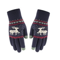Par rukavice na dodirnim zaslonom ELK uzorak zgušnjava rukavice zimske hlače od mirnih prstiju vunene
