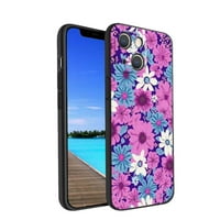 Spring-Pink-Retro-Floral-COLTAGECORE-telefon za iPhone za žene Muška Pokloni, Mekani silikonski stil