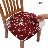 Stolica za jastuke stolica pokriva stolica za trpezarije štitnik zaštitnika za klizanje, božićni ukras