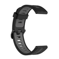 Gyouwnll Pogodno za Galaxy Watch4 Active Striped bi-bolovni silikonski sat kontrastni sportovi u boji