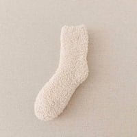 Utoimkio Spakotine kompresije za žene plus veličine zimske žene Coral Fleece Socks Srednja cijev za