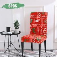 Labakihah stolica za božićnu blagovaonicu prekrivači naklonike, tkanina FIT STRETTE STRETTE STRETNIO