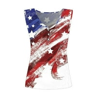 Košulje 4. jula Žene SAD Star Stripes Patriotske novitete T-majice S-5XL