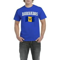 - Muška majica kratki rukav, do muškaraca veličine 5xl - Barbados Flag