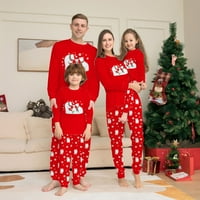 Podudaranje porodice pidžamas božićne spavaće odjeće pamuk unise pjs hlače postavilo odjeću s dugim