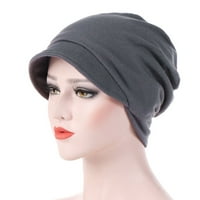 Fdelink Women Cotlopt Warm Vjetrootporna hemoterapija Kapa kapa glave zamotavanje, šešir