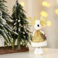 Božićna lutka lijepa prenosiva lagana ženska snježna snjegović lutka božićno drvca privjesak dekor za