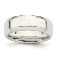 Čvrsta sterling srebrni ovjes rubne veličine vjenčanog veslačkog prstena, udobnost