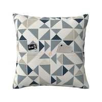 Posteljini jastučnici, trokut Striped apstraktni uzorak ukrasni bacanje kvadratnih jastuka sa džepovima