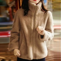 Ženska jakna Žene zimski kaputi Blazer Khaki 3xl