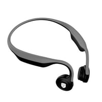 Kosti kost Bluetooth slušalice Otvorene uši bežične sportske kostive slušalice bez kostiju bez mikrofona, sive