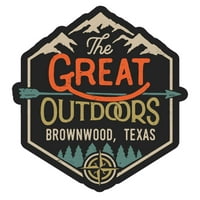 Brownwood Texas Veliki magnet za dizajn na otvorenom