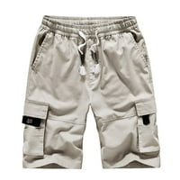 Aoksee muške kratke hlače plus veličina teretnih kratkih hlača Višekogeni opuštene ljetne kratke hlače