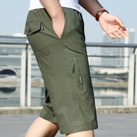 Cara Lady Muns Ljetna casual fitness Bodybuilding Solid Color Pocket Sportske kratke hlače zeleno xxxl
