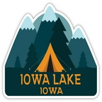 Iowa jezero Iowa Suvenir Frižider Magnet Camping TENT dizajn