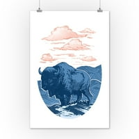 Plavi Buffalo - umjetničko djelo za ishodište fenjera