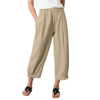 Dame Fashion Beach Casual High Squik labav hlače sa širokim nogama
