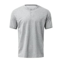 Muška majica Ljetna moda Jednostavno dugme Majica kratkih rukava Top bluza za muški putnički odmor