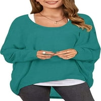 Ženski rukav s rukavima od baterije od labavog bljeskalice pulover casual bluza majica