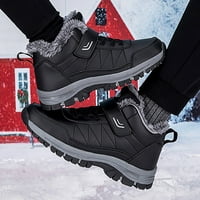 Lovers Cupe Boots Boots za muške dječake kratki čizmi na otvorenom Zimske tople cipele gležnjače, crna